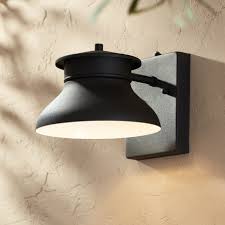 Waterproof outdoor wall light up/down. John Timberland Modern Outdoor Wall Light Fixture Led Black 6 Security Dusk To Dawn For Exterior House Porch Patio Walmart Com Walmart Com