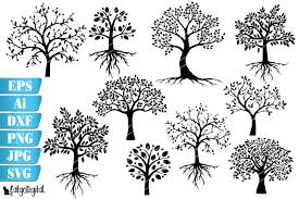 Tree Silhouettes Graphic By Catgodigital Creative Fabrica In 2020 Tree Silhouette Silhouette Svg Silhouette