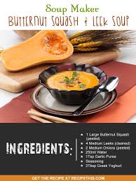 Slimming World Butternut Squash Soup In Soup Maker Recipe This Recipe Soup Maker Soup Maker Recipes Leek Soup