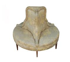 Ft (small homes is the theme of the issue). Hollywood Regency Round Circular Conversation Settee Sofa Or Bench At 1stdibs