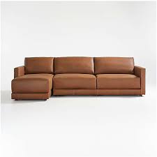 Curated inspiration for a modern home. Brown Leather Sofas Crate And Barrel