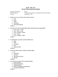 Soal akuntansi pemerintahan akan menjadi menu atau artikel yang akan kami bagikan kali ini. Soal Try Out Palip