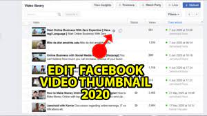 Maybe you would like to learn more about one of these? How To Edit Video Thumbnail On New Facebook 2021 Youtube