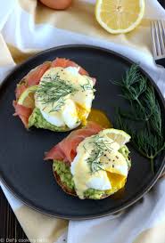 Fancy Salmon Avocado Eggs Benedict Del S Cooking Twist Recipe Salmon Breakfast Brunch Recipes Food