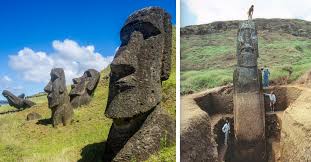 It's called easter island, and its most interesting feature is a collection of massive stone statues, called moai. Did You Know The Easter Island Heads Have Bodies Buried Underground
