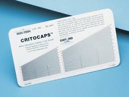 Microhematocrit Reader Card Critocap