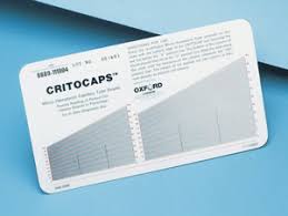 microhematocrit reader card critocap