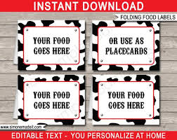 $ 15.07 was $ 17.39. Cowboy Food Labels Cowboy Theme Party Food Buffet Tags Placecards Printable Party Decorations Instant Download With Editable Text By Simonemadeit Catch My Party
