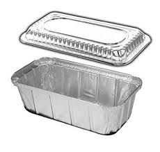 1 1 2 Lb Ivc Disposable Aluminum Foil Loaf Pan W Clear Dome Lid 25pk Small Dining Area Microwave Baking Small Dining Table