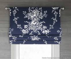 Smarter home, smarter roman shades! Country House French Country Bird Toile Faux Roman Shade Valance