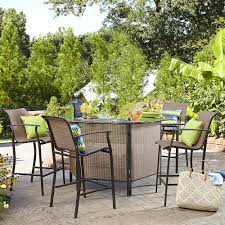 Garden Oasis Harrison 5 Pc Outdoor Bar Set Outdoor Bar Sets Outdoor Patio Bar Patio Bar Set