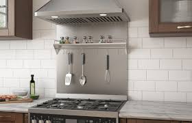 Help keep your kitchen looking like new, with a broan splash plate in the perfect match to your appliances. 30 In Stainless Steel Backsplash With Shelf And Rack Ancona Home