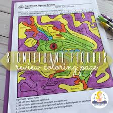 Significant Figures Review Coloring Page Physical Science Coloring Pages Science Teaching Resources