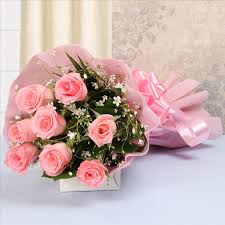 Fresh bunches of flowers delivery. Buy Send 10 Pink Roses Bunch Online Same Day Delivery Giftzbag