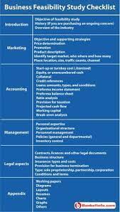 Business Feasibility Study Checklist Business Checklist Business Management Degree Management Degree