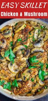 Easy Chicken And Mushroom Recipe In 2020 Easy Chicken Recipes Mushroom Recipes Healthy Mushroom Recipes
