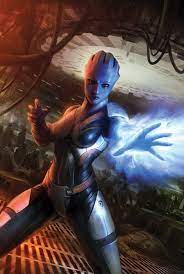 Have You Ever Faced An Asari Commando Unit Before Few Humans Have I Ll Make This Simple Either You Pay Me Mass Effect Mass Effect Universe Mass Effect Art