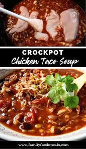 Serve hot, garnished with greek yogurt, pico de gallo, tortilla strips and fresh healthy crock pot taco soup. Crockpot Chicken Taco Soup W Vegetarian Option Family Fresh Meals
