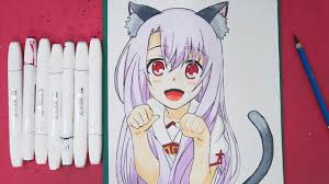 See more ideas about anime cat, cat art, cat drawing. How To Draw Cute Anime Cat Girl Drawing Anime For Beginners Youtube