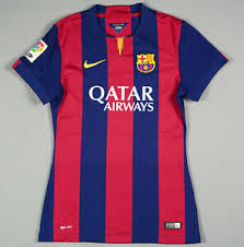 Manufactured by nike, every fc barcelona jersey is made from quality fabric. Fc Barcelona 2014 15 S Home Women Treble Barca Jersey Shirt Football 610799 422 Ebay