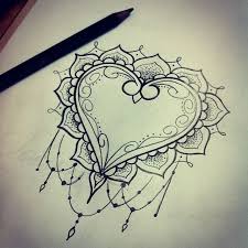 I Like The More Intricate Shapes Not Just Rounds And Kinda Like The Partial Dotwork Shading Too Tattoos Heart Tattoo Mandala Tattoo