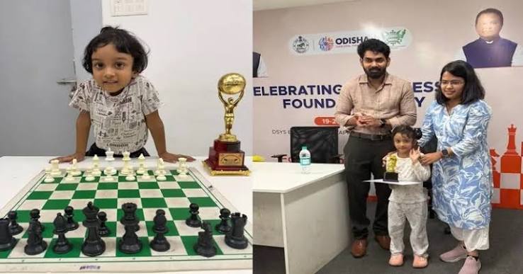 Chess prodigy Elena Mishra earns FIDE rating at just 4