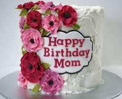 Beautiful Birthday Cake Images For Mom Happy Birthday Mom Cake With Pink Flowers Frosted Bake Shop Alles Gute Zum Geburtstag Kuchen Mutter Kuchen Geburtstagstorte Mit Blumen