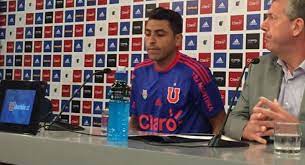 Viernes, 14 mayo 2021, 19h00. Futbol Sudamerica Campeonato Chileno Un Dedo Azul En La Presentacion De Gonzalo Jara En La Universidad De Chile Tuit Tera Deportes