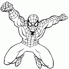 Coloriage spider man fictional superhero. Coloriages Spiderman Super Heros Album De Coloriages