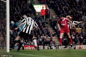 Relive this truly remarkable premier league clash between liverpool and newcastle from 1996. Liverpool 4 3 Newcastle April 1996 Legendary Commentator Martin Tyler S Greatest Game Is Famous Anfield Classic Daily Mail Online