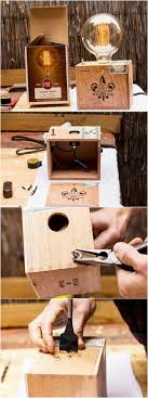 Measure 3/4 (19mm) to both sides of the center. Diy The Cigar Box Table Lamp Id Lights