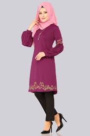 Modaselvim Tunik Balon Kol Nakisli Tesettur Tunik Pl862 Sarabi Islamic Dress Hijab Fashion Fashion