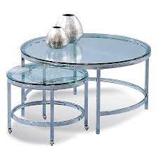 Today's mirrored coffee tables suggestions will make every one content! Bassett Mirror Company Patinoire Cocktail Table In Polished Chrome Set Of 2 Bed Bath Beyond