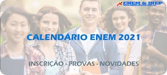 A inscrição para a realização do enem 2021 acontecerá entre os dias 30 de junho e 14 de julho. Calendario Enem 2021 Confira Datas De Todas As Fases Do Calendario Enem Inep Br