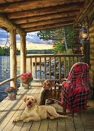 Cobble hill 80062 two for the road 1000 pce jigsaw. 1000pc Cabin Porch Jigsaw Puzzle 80005 Cobble Hill Puzzle Co