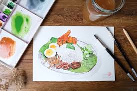 Gambar lelaki paling kacak di dunia; Nasi Lemak Watercolour Workshop 2 Sep 2017 2pm Shopperboard