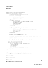 Telkom memang mengganti password router pelanggannya secara berkala dengan alasan keamanan kalau untuk password dapat darimana, saya sharing saja dengan teman2 lain. Modul Server Debian 5
