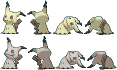 Although it's a quiet, lonely pokémon, if you try to look at what's under its rag, it will become agitated and resist violently. Mimikyu Fox Type