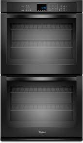 Whirlpool Wod51ec7ab 27 Inch Double Electric Wall Oven With Temperature Sensor Keep Warm Steam Clean 8 6 Cu Ft Total Capacity Hidden Bake Element And Star K Certified Sabbath Mode Black