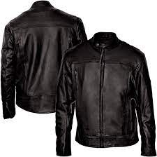 Interstate Leather Men S Beretta Black Leather Jacket I5089 Md Jpcycles Com