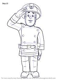 How to create a cartoon character with expressive lines. Learn How To Draw Fireman Sam Fireman Sam Step By Step Drawing Tutorials Fireman Sam Fireman Drawings