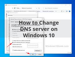 How To Change Dns Server On Windows 10 Dns Server Change