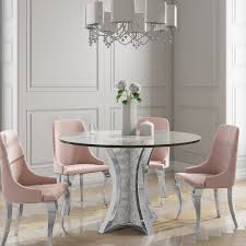 Maybe you would like to learn more about one of these? Round Mirrored Dining Table 4 Chairs In Pink Velvet Angelic Bun Jad003 76869 Ebay