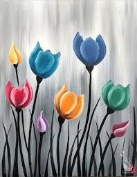 How to paint flowers acrylic easy. 15 Acrylic Painting Techniques For Beginners Flower Art Painting Flower Painting Simple Acrylic Paintings