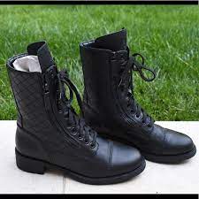 Check spelling or type a new query. Chanel Shoes Chanel Combat Boots Poshmark