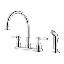 But kitchen and bathroom faucets can present so many other challenges. Polished Chrome Sonterra F 036 4snc 2 Handle Kitchen Faucet Pfister Faucets