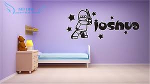 Unique wall art and wall decor. Lego Ninjago Personalised Name Wall Art Sticker For Kids Boy Room Decor Children S Play Room Wall Decor Wall Stickers Buy At The Price Of 7 99 In Aliexpress Com Imall Com