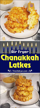 Air Fryer Chanukkah Latkes Are Served During The Jewish Holiday Of Hanukah To Remind Us Of T Air Fryer Recipes Easy Air Fryer Recipes Air Fryer Recipes Healthy