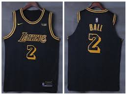 Men 2 Lonzo Ball Jersey Black Los Angeles Lakers Jersey Swingman Playe Nreball Jersey Basketball Jersey Cheap Nba Jerseys