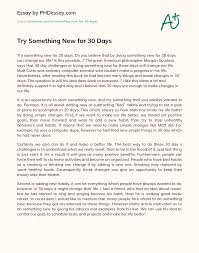 Time for something new vending machine 3d same product trekking front something new thinking something new need to change backpacking. Try Something New For 30 Days Phdessay Com